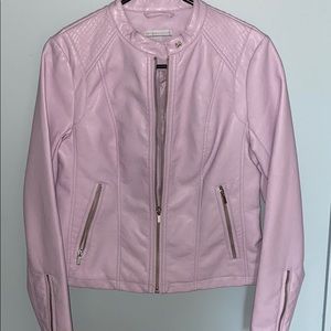 Light purple leather jacket